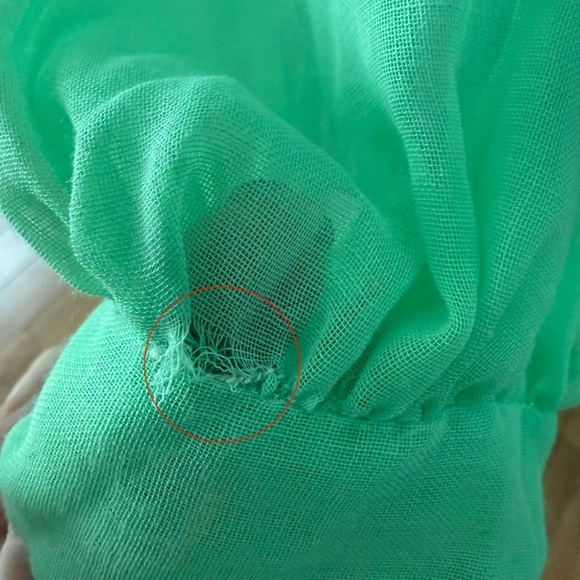 🌿 Vintage 60s Green Prairie Maxi Dress Lace Trim Boho Romantic XS/S 🌿 - Picture 14 of 16